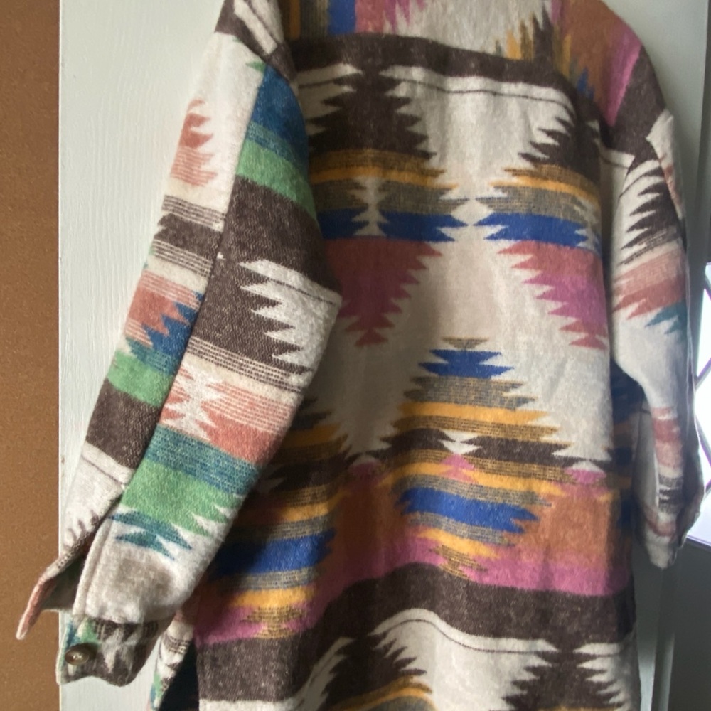 Blue b. collection  Multicolored Aztec Pattern Jacket - Picture 6 of 10